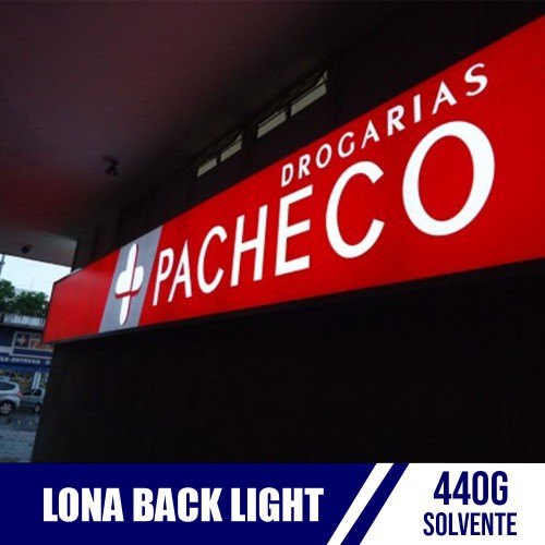 Lona Back Light Solvente 440g