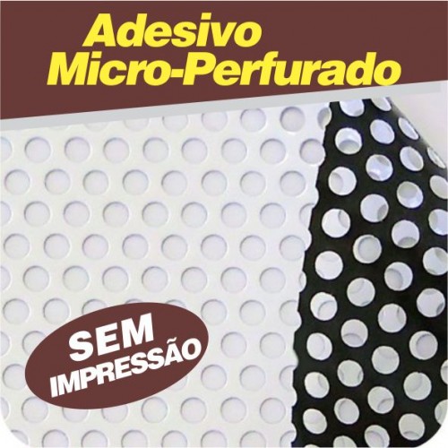 Adesivo Micro-Perfurado sem Impressão