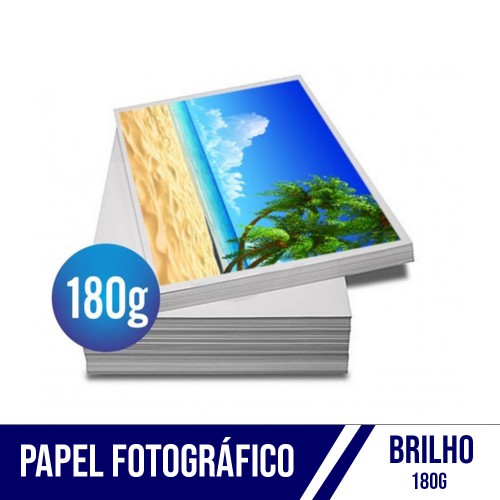 Papel Fotográfico 180g Brilho