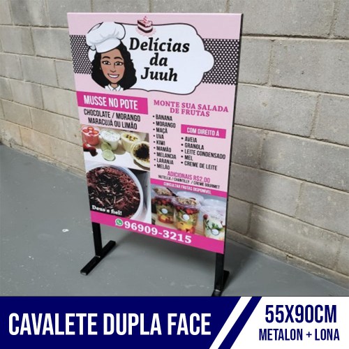 Cavalete 55x90 Dupla Face