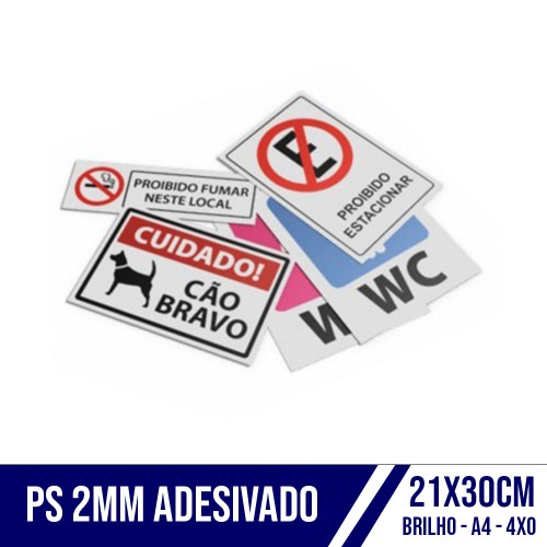 Placa de Ps A4 Brilho