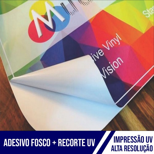Adesivo Corte Contorno Fosco UV