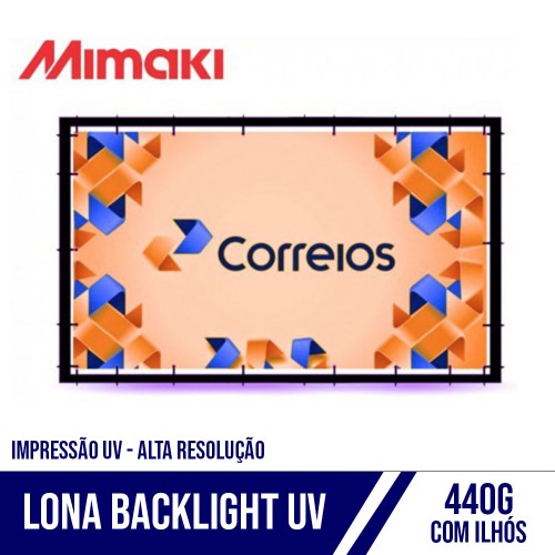 Lona BackLight Uv com Ilhos