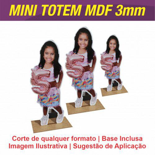 Mini Totem MDF 3mm + Base