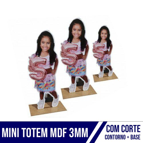 Mini Totem MDF 3mm + Base