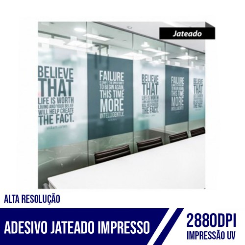 Adesivo Jateado UV