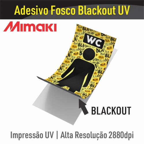 Adesivo Fosco Blackout UV