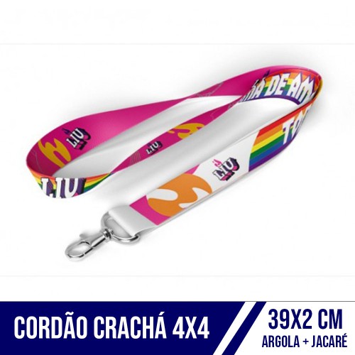 Cordão para crachá personalizado