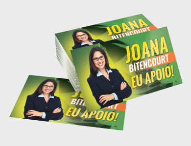 Cartão de Visita Eleitoral 250g 4x4