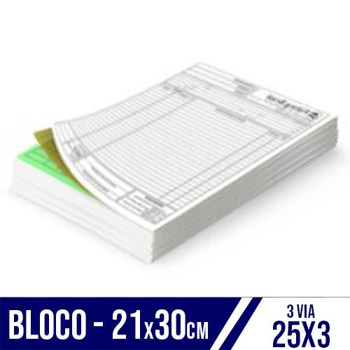 Bloco 21x30 | 3 Vias | 25x3