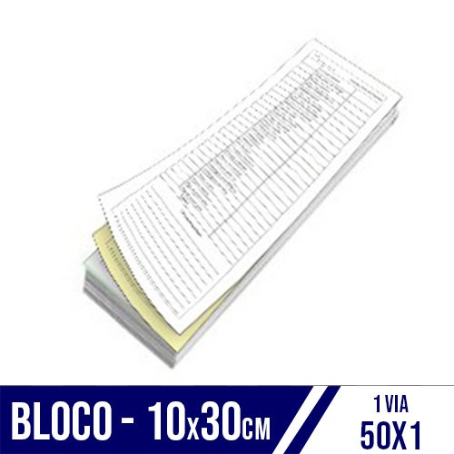 Bloco 10x30 | 1 Vias | 50x1