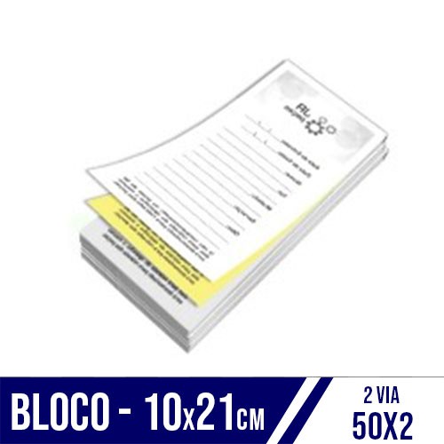 Bloco 10x21 | 2 Vias | 50x2