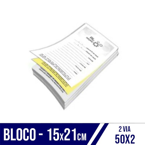 Bloco 15x21 | 2 Vias | 50x2