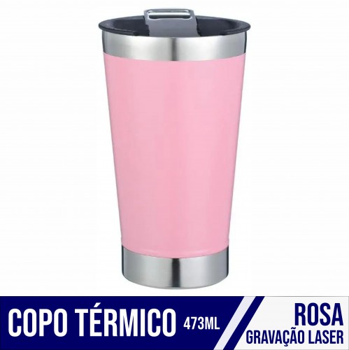 Copo Térmico Rosa