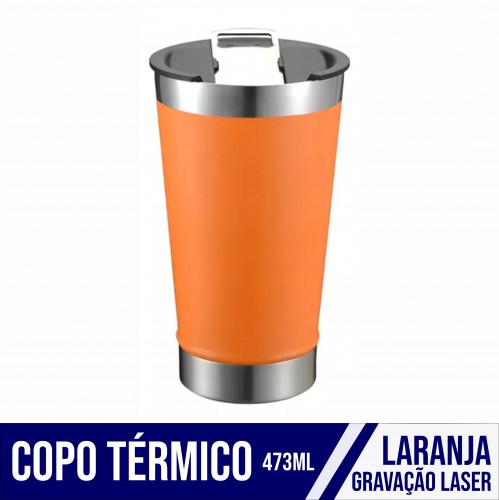 Copo Térmico Laranja