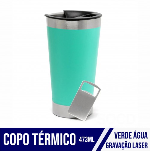 Copo Térmico Verde Água