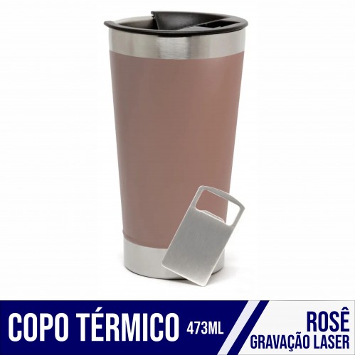 Copo Térmico Rosê