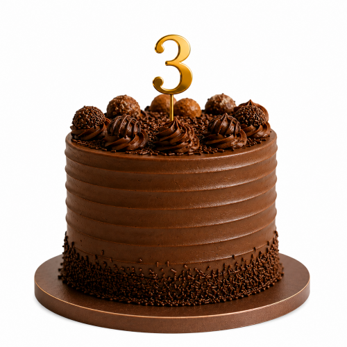 Topo de Bolo Numeral 4cm